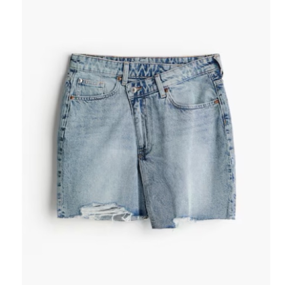 Asymetric Denim Skirt
